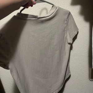 H&M Large tan crop top